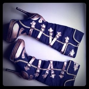 Ladies Halloween costume cosplay pirate boots 8